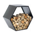WESTMANN Kaminholzregal Biene Stahl Schwarz Wabenform WESTMANN Kaminholzregal Biene Stahl Schwarz Wabenform