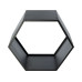 WESTMANN Kaminholzregal Biene Stahl Schwarz Wabenform WESTMANN Kaminholzregal Biene Stahl Schwarz Wabenform