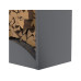 WESTMANN Kaminholzregal Castra A Anthra Anthrazit 98 x 52 x 160 cm WESTMANN Kaminholzregal Castra A Anthra Anthrazit 98 x 52 x 160 cm