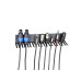 Adam Hall CABLE HOLDER Wandmontage, Stahl, Schwarz, 19 Aufnahmen Adam Hall CABLE HOLDER Wandmontage, Stahl, Schwarz, 19 Aufnahmen