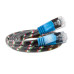 SLIM Slimpatchkabel RJ-45 - RJ-45, Cat 6, STP, 1 m, Blau