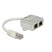 Delock Anschlussverdoppler RJ45 - 2x ISDN für 2 ISDN-Telefone