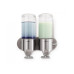Simplehuman Doppelspender 444 ml, Silber/Transparent