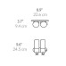 Simplehuman Doppelspender 444 ml, Silber/Transparent
