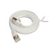 SLIM Slimpatchkabel RJ-45 - RJ-45, Cat 6, STP, 0.15 m, Weiss SLIM Slimpatchkabel RJ-45 - RJ-45, Cat 6, STP, 0.15 m, Weiss
