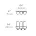 Simplehuman Dreifachspender 444 ml, Silber/Transparent Simplehuman Dreifachspender 444 ml, Silber/Transparent
