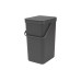 Brabantia Recyclingbehälter Sort & Go 16 l, Dunkelgrau Brabantia Recyclingbehälter Sort & Go 16 l, Dunkelgrau