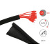 Label-the-cable Kabelschlauch CABLE TUBE 25 m x Ø 4 cm Schwarz