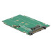 Delock 2.5-Adapterplatine M.2 - U.2