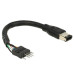 Delock FireWire-Kabel 400Mbps 6Pol auf Pfostenstecker 16 cm Delock FireWire-Kabel 400Mbps 6Pol auf Pfostenstecker 16 cm