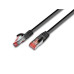 Wirewin Patchkabel  Cat 6, S/FTP, 0.25 m, Schwarz