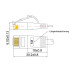 SLIM Slimpatchkabel Cat 6, UTP, 15 m, Orange