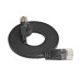 SLIM Slimpatchkabel Cat 6, UTP, 2 m, Schwarz