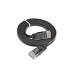 SLIM Slimpatchkabel Cat 6, UTP, 2 m, Schwarz