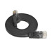SLIM Slimpatchkabel Cat 6, UTP, 20 m, Schwarz