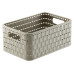 Rotho Aufbewahrungskorb Country 10,8 x 15,8 x 23,7 cm, Beige