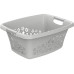 Rotho Wäschekorb  Flowers Hellgrau, 25 l