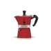 Bialetti Espressokocher Moka Express 3 Tassen, Rot