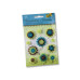 Folia Motivsticker Blumen Lime   11 Stück