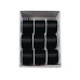 GOLDINA Geschenkband Satin 3 mm x 10 m, Schwarz
