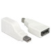 Delock Adapter Mini-Displayport - Displayport gedreht, Weiss Delock Adapter Mini-Displayport - Displayport gedreht, Weiss