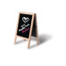 Securit Minikreidetafel Mini 25 x 15.2cm 2 in 1, Hellbraun/Schwarz