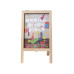 Securit Minikreidetafel Mini 25 x 15.2cm 2 in 1, Hellbraun/Schwarz