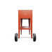 Herstera Hochbeet Urban Garden Trolley 75 x 35 x 80cm, Rot