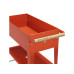 Herstera Hochbeet Urban Garden Trolley 75 x 35 x 80cm, Rot