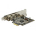 Delock PCI-Express-Karte 3x FW B extern + 1x intern FW A