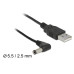 Delock USB-Stromkabel Hohlstecker 5.5/2.5mm USB A - Spezial 1.5 m