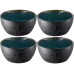 Bitz Snackschale 12 cm, 4 Stück, Schwarz/Grün