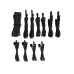 Corsair Stromkabel Premium Pro-Kit Typ 4 Gen 4 Schwarz Corsair Stromkabel Premium Pro-Kit Typ 4 Gen 4 Schwarz