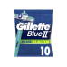 Gillette Herrenrasierer Blue II Plus Slalom Einweg 10 Stück Gillette Herrenrasierer Blue II Plus Slalom Einweg 10 Stück