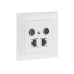 R&M Multimedia-Dose UP 2Loch 11dB komplett
