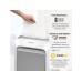Fellowes Aktenvernichter LX211 P-5, 15 Seiten, Weiss