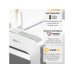 Fellowes Aktenvernichter LX221 P-5, 20 Seiten, Weiss