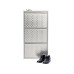Kare Schuhschrank Caruso 100 x 50 cm, Silber