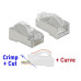 Delock Stecker RJ45 Cat.6 STP 20 Stück, Transparent, geschirmt Delock Stecker RJ45 Cat.6 STP 20 Stück, Transparent, geschirmt
