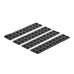 Delock Gummifüsse 6 x 2mm rund, selbstklebend, 80 Stück, schwarz