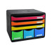 Biella Schubladenbox STORE-BOX MAXI Schwarz/Mehrfarbig, A4+ quer