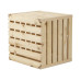Holz Zollhaus Holzharasse A 35 x 35 cm, mit Tür schweizer Holz