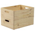 Holz Zollhaus Aufbewahrungskiste Kiefer 30 x 14 x 40 cm, Braun