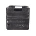 Holz Zollhaus Aufbewahrungskiste Vintage Shabby 33 x 38 cm, Grau/Schwarz