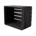 Holz Zollhaus Holzharasse Vintage Schwarz 40 x 50 cm