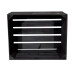 Holz Zollhaus Holzharasse Vintage Schwarz 40 x 50 cm
