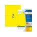 HERMA Universal-Etiketten 4496 Gelb, 40 Etiketten