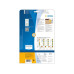 HERMA Universal-Etiketten 4496 Gelb, 40 Etiketten