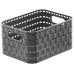 Rotho Aufbewahrungskorb Country 18.3 x 13.7 x 9.8 cm, Anthrazit Rotho Aufbewahrungskorb Country 18.3 x 13.7 x 9.8 cm, Anthrazit