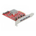 Delock PCI-Express-Karte 90481 4x USB-A 3.1 Gen 2